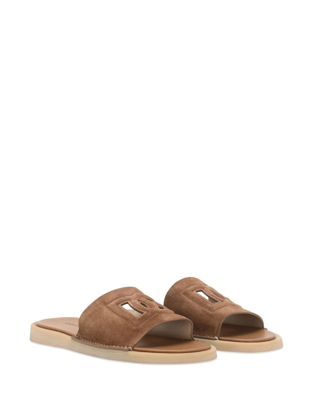 Dolce & Gabbana DG cut-out suede slides