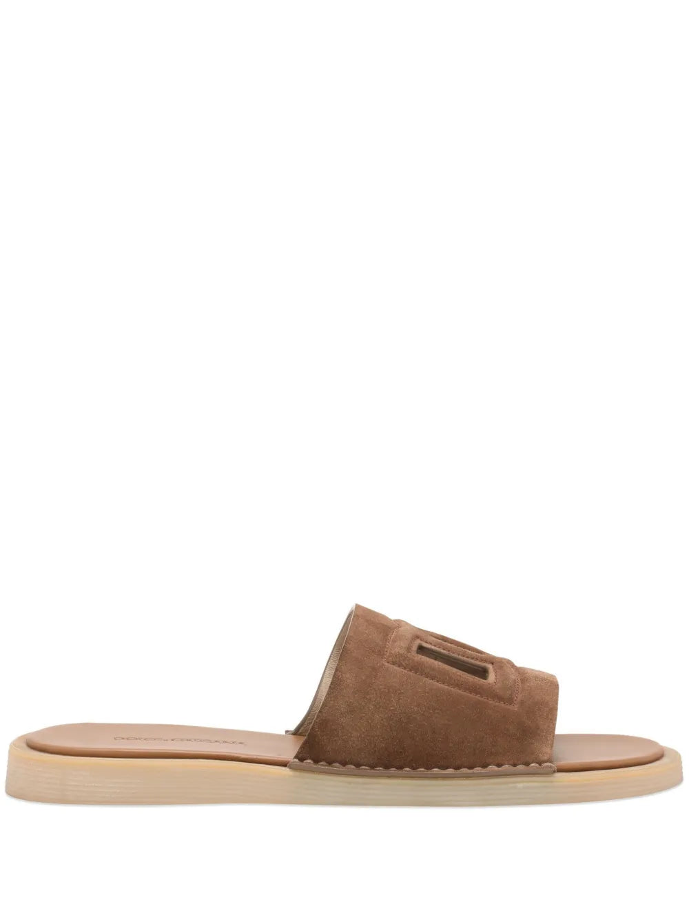 Dolce & Gabbana DG cut-out suede slides