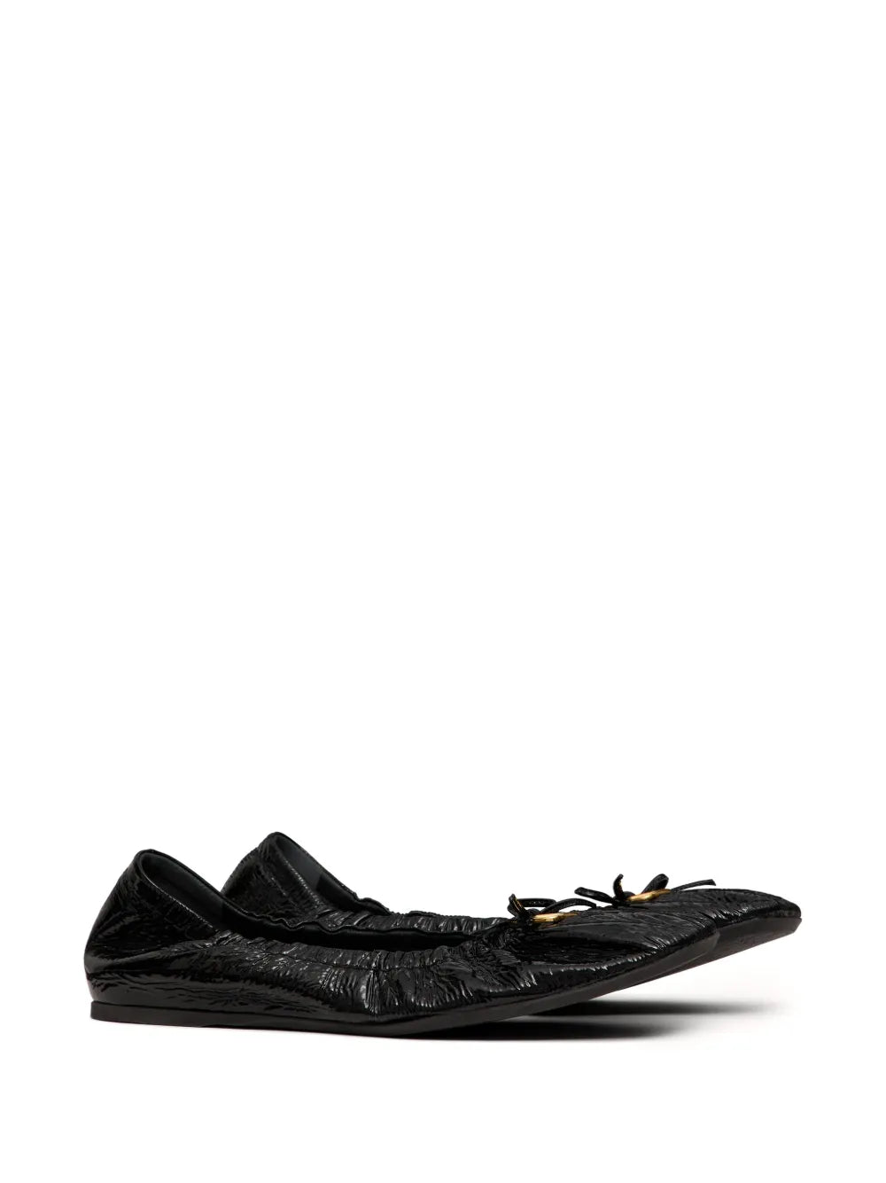 Valentino Garavani VLogo ruched ballerina shoes