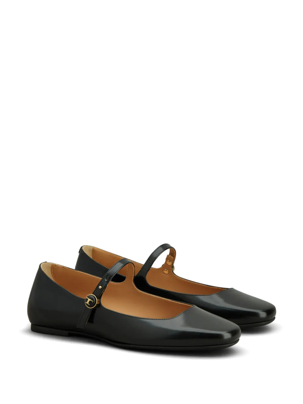 Tod's patent-leather ballerina shoes