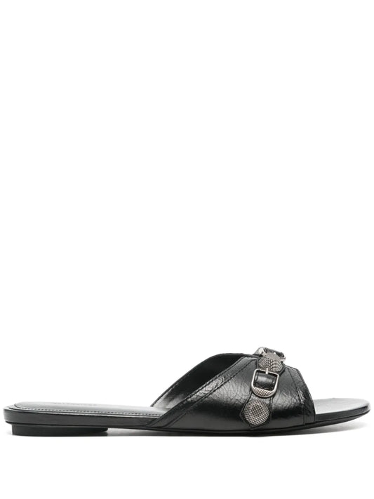 Balenciaga Cagole leather sandals