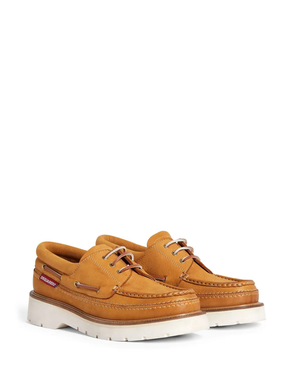 DSQUARED2 lace-up leather boat shoes