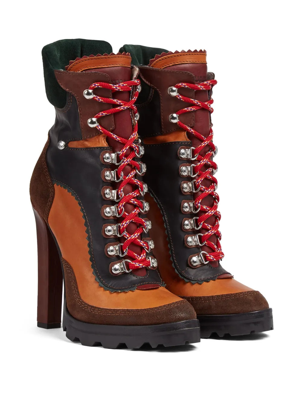 DSQUARED2 120mm round-toe leather boots