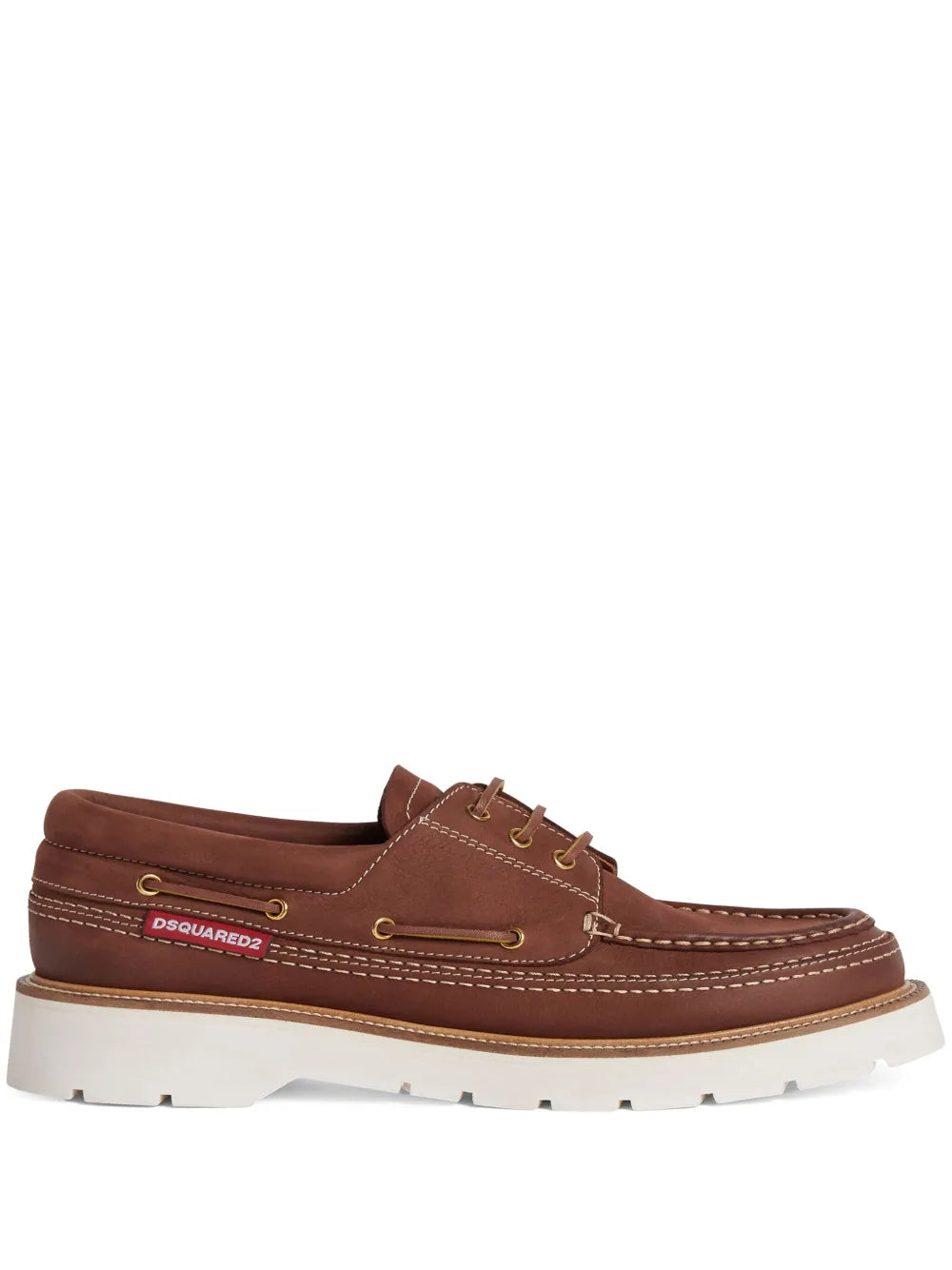 DSQUARED2 lace-up leather boat shoes