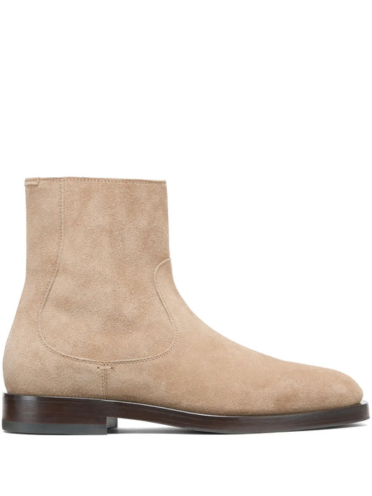 Brunello Cucinelli zip leather boots