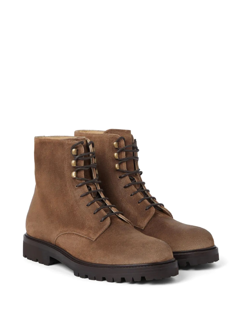 Brunello Cucinelli lace-up suede ankle boots