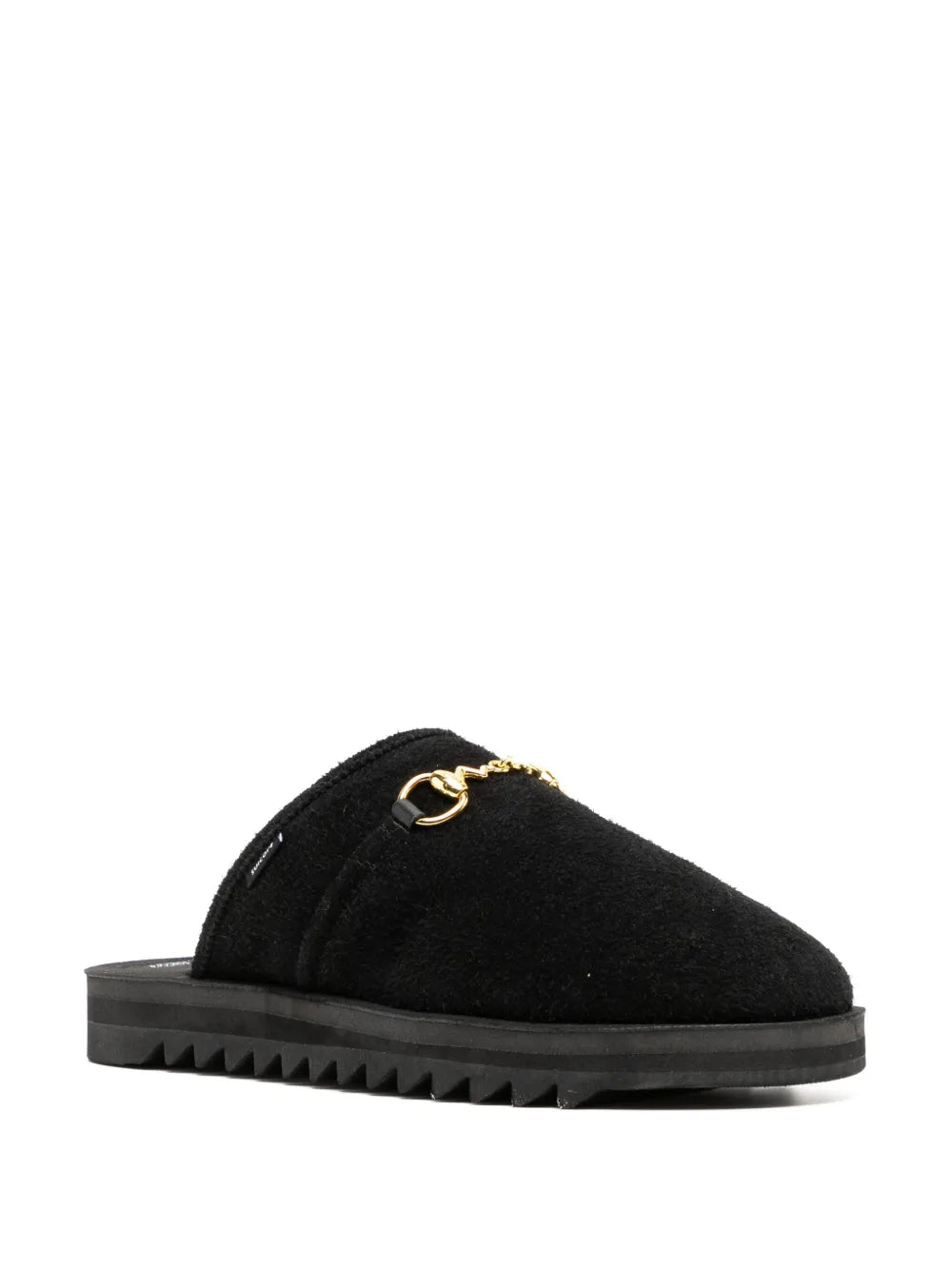 Suicoke chain-detail suede slippers