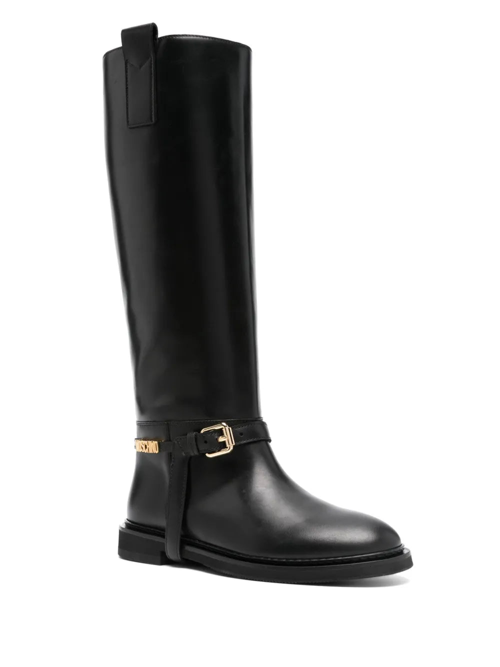 Moschino logo-lettering boots