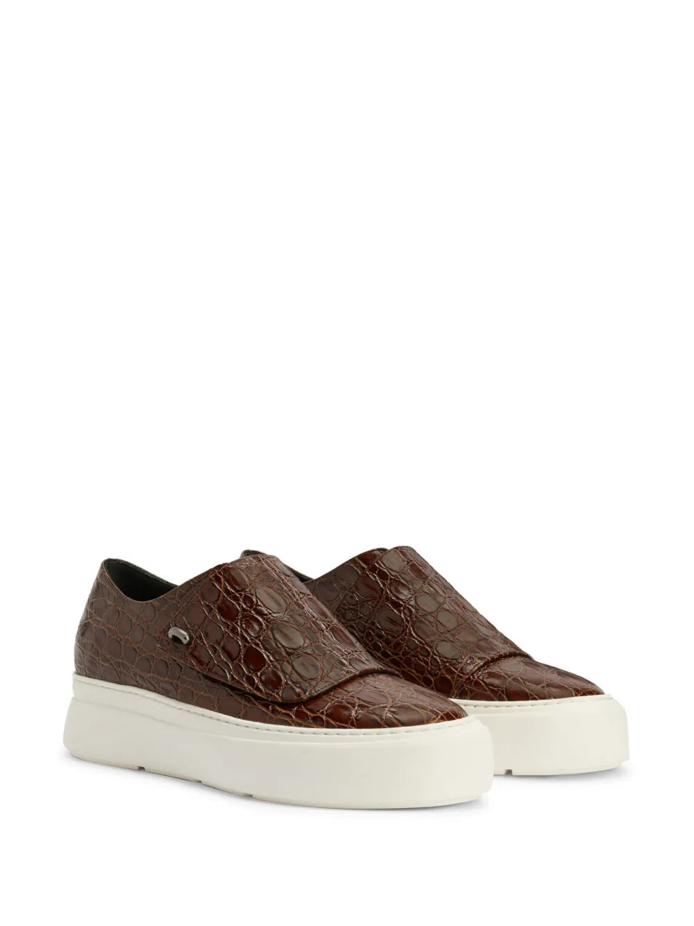 Giuseppe Zanotti Mike crocodile-embossed monk shoes