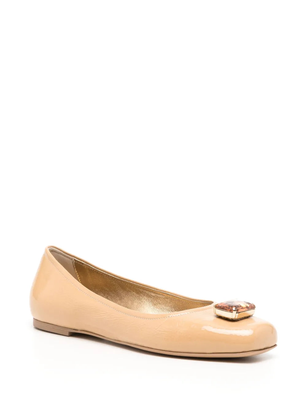 Madison.Maison Marion Beige Jeweled Ballet