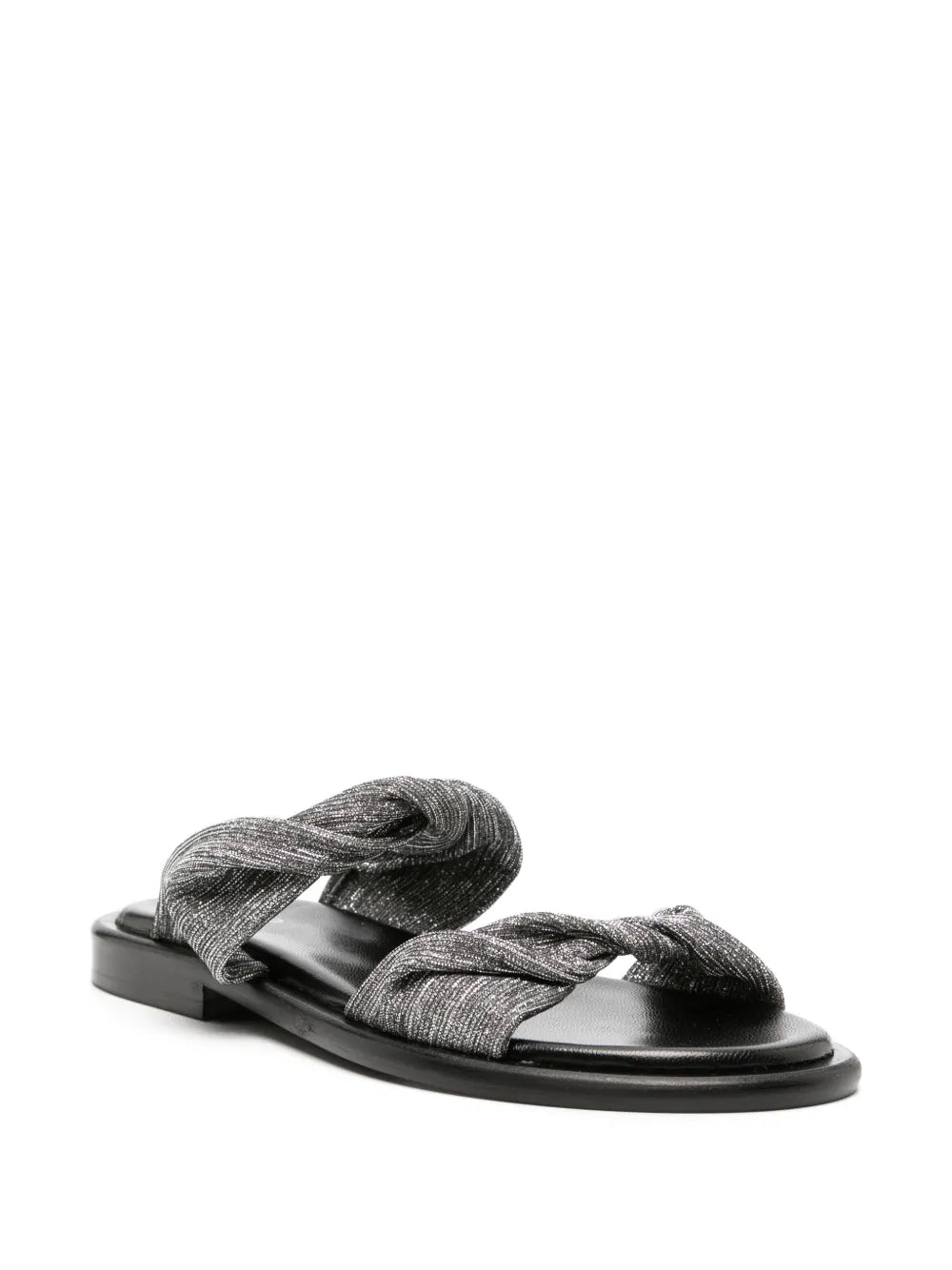 IRO Twist Glitter flat slides
