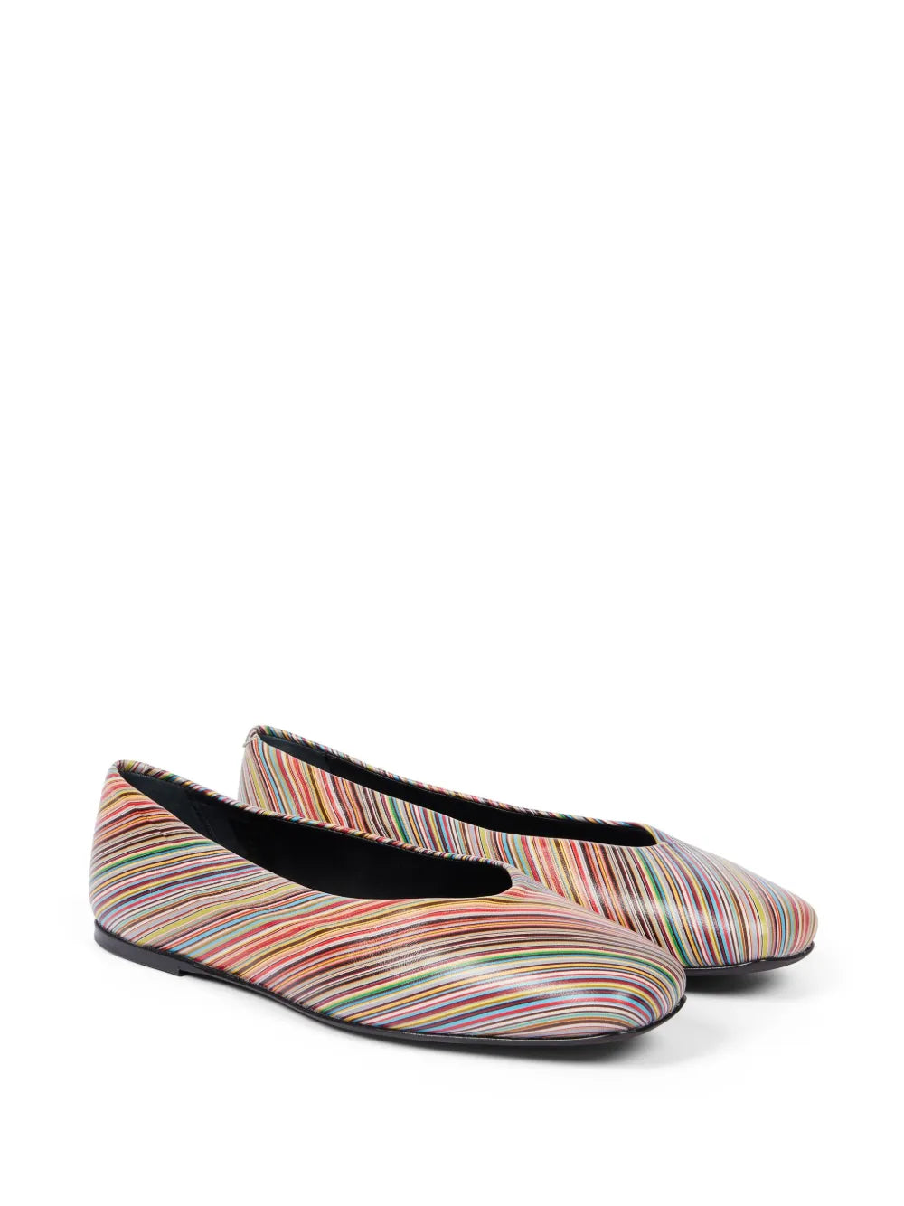 Paul Smith striped ballerina shoes