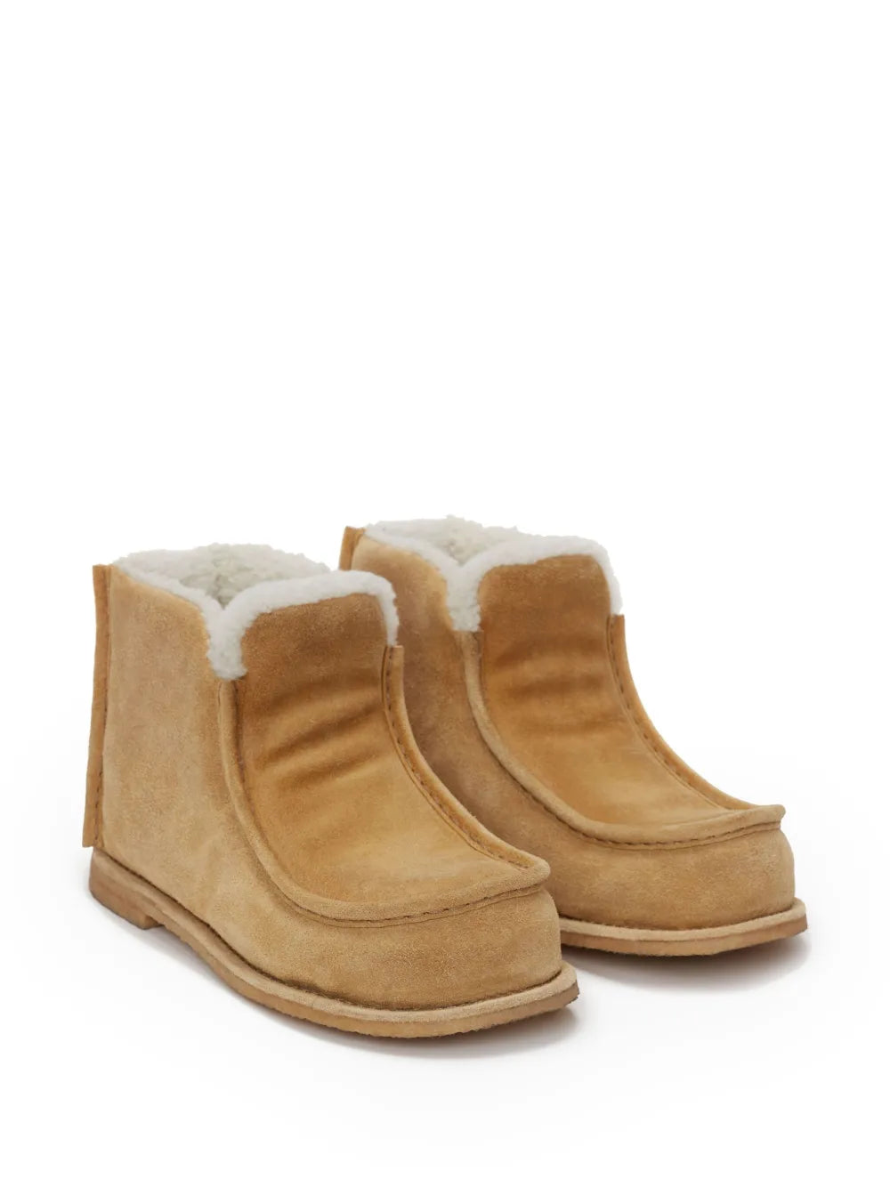 JW Anderson padded ankle suede boots