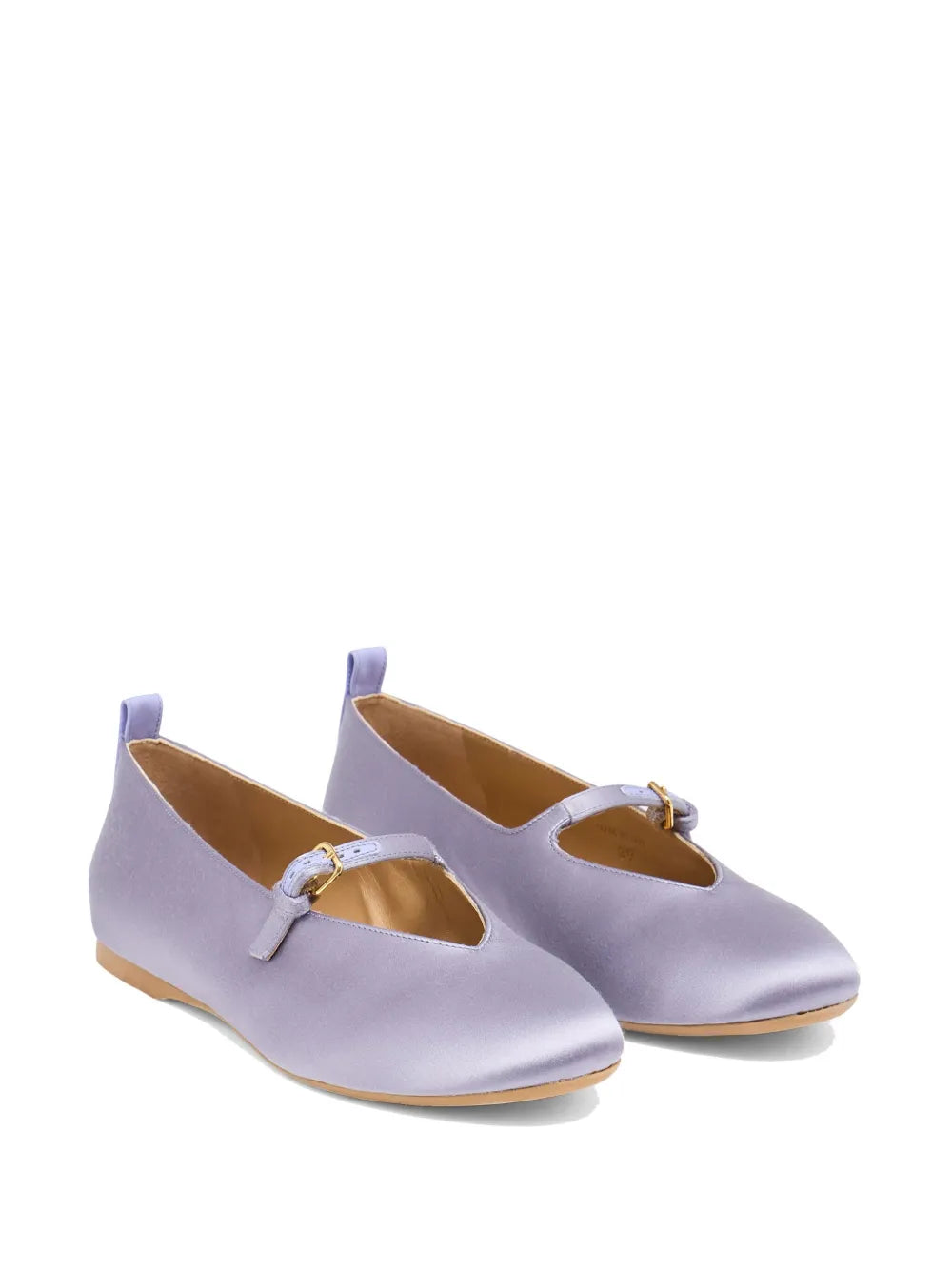 JW Anderson satin side-strap ballerina shoes