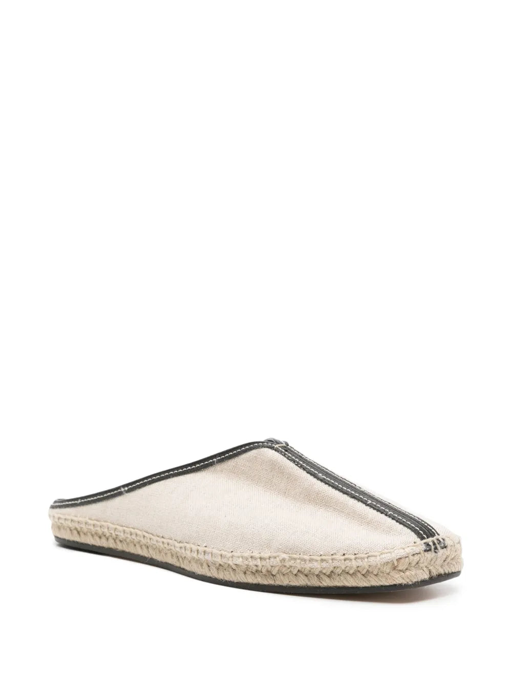 TOTEME leather-trim espadrille slippers