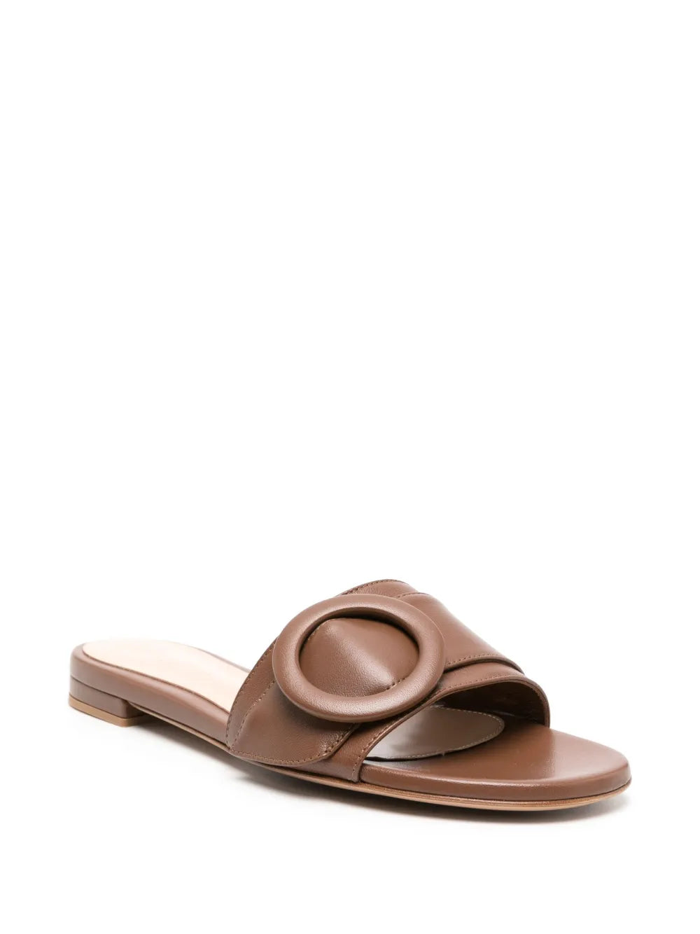 Gianvito Rossi buckle-detail leather slides