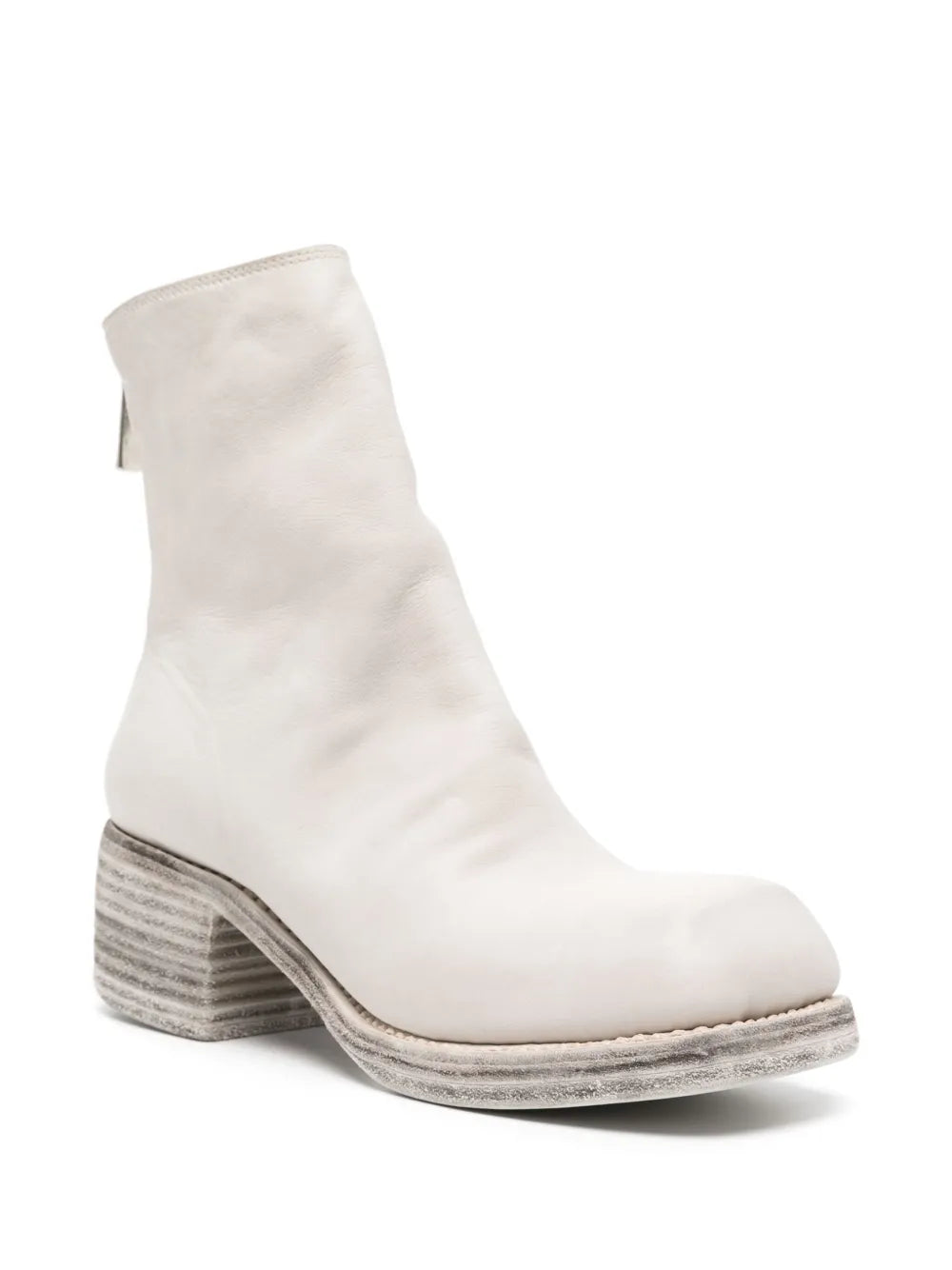 Guidi square-toe leather ankle boots