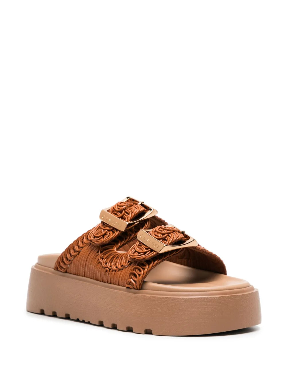Casadei Birky Ale 40mm flatform slides
