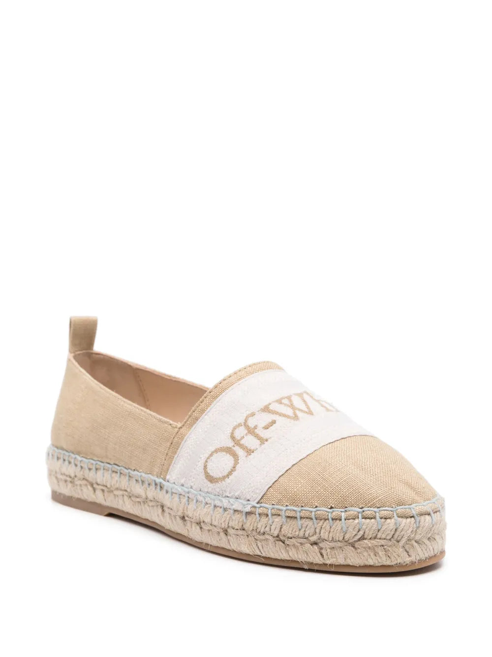 Off-White Bookish linen espadrilles