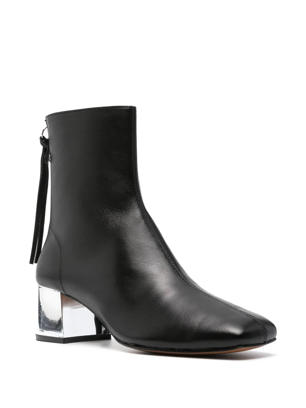 Maje square-toe leather boots