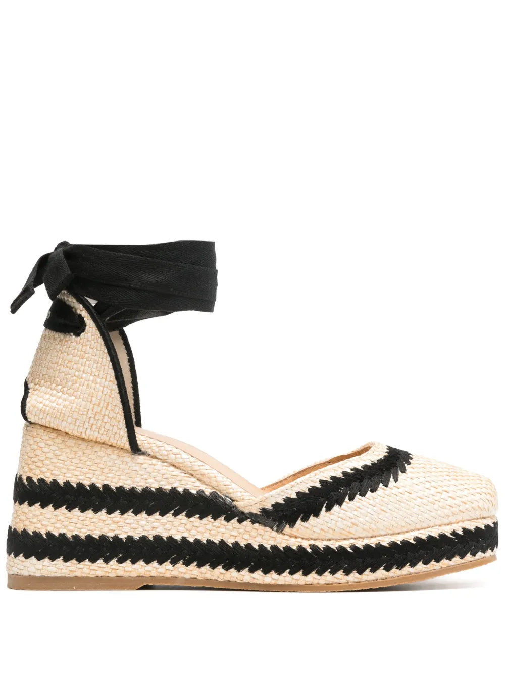 Castañer 85mm raffia wedge espadrilles