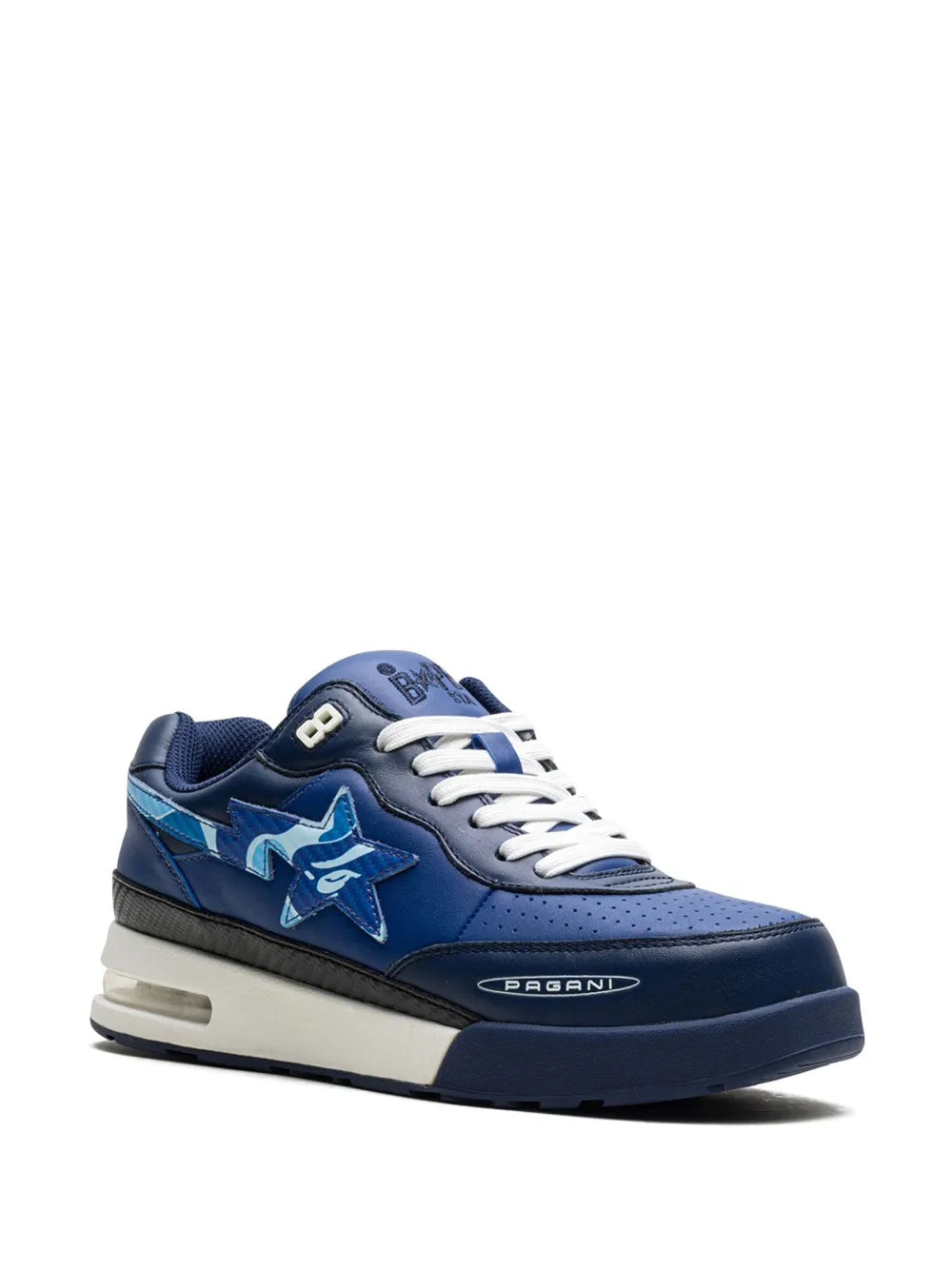A BATHING APE® x Pagani Roadsta "Navy ABC Camo" sneakers