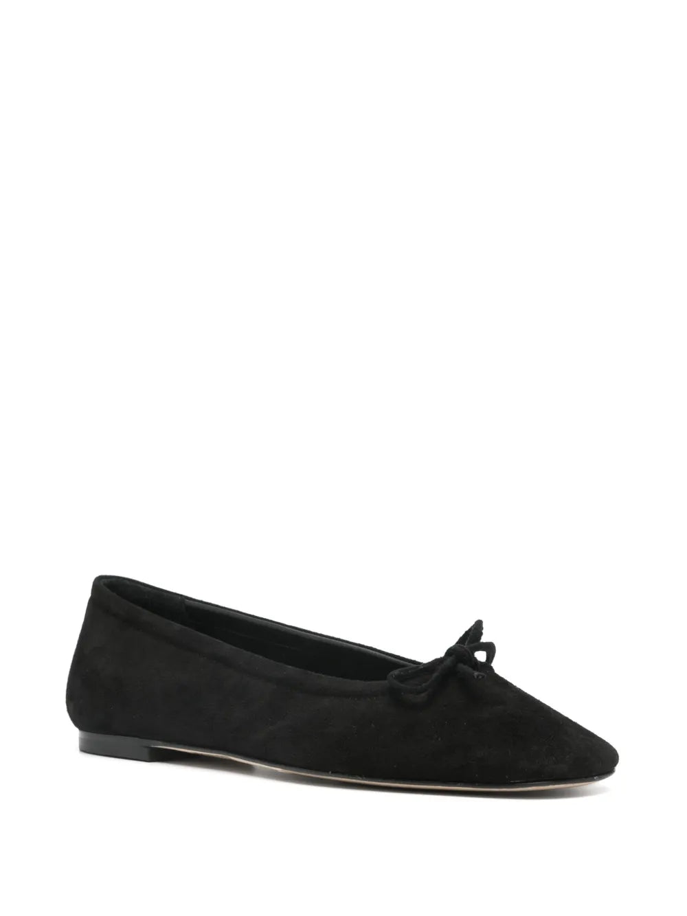 Aeyde bow-detail suede ballerina shoes