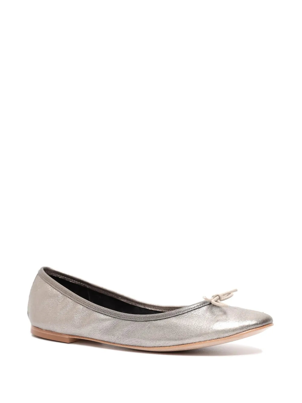 Sarah Chofakian Sarita grained-leather ballerina shoes