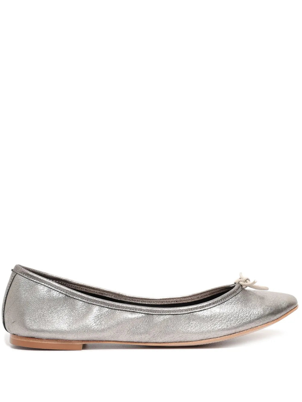 Sarah Chofakian Sarita grained-leather ballerina shoes
