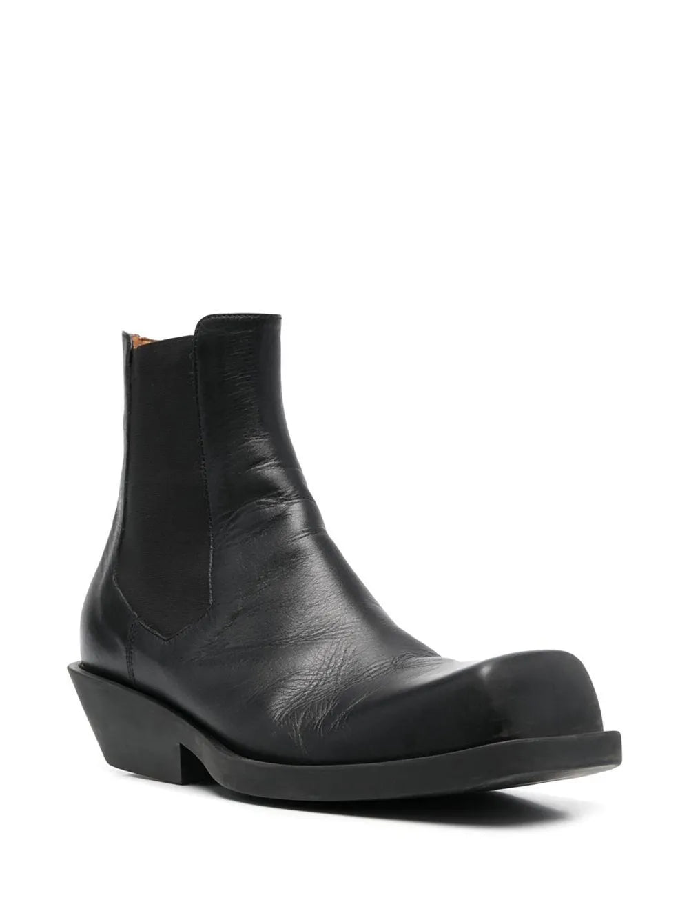 Marni black leather chelsea boots
