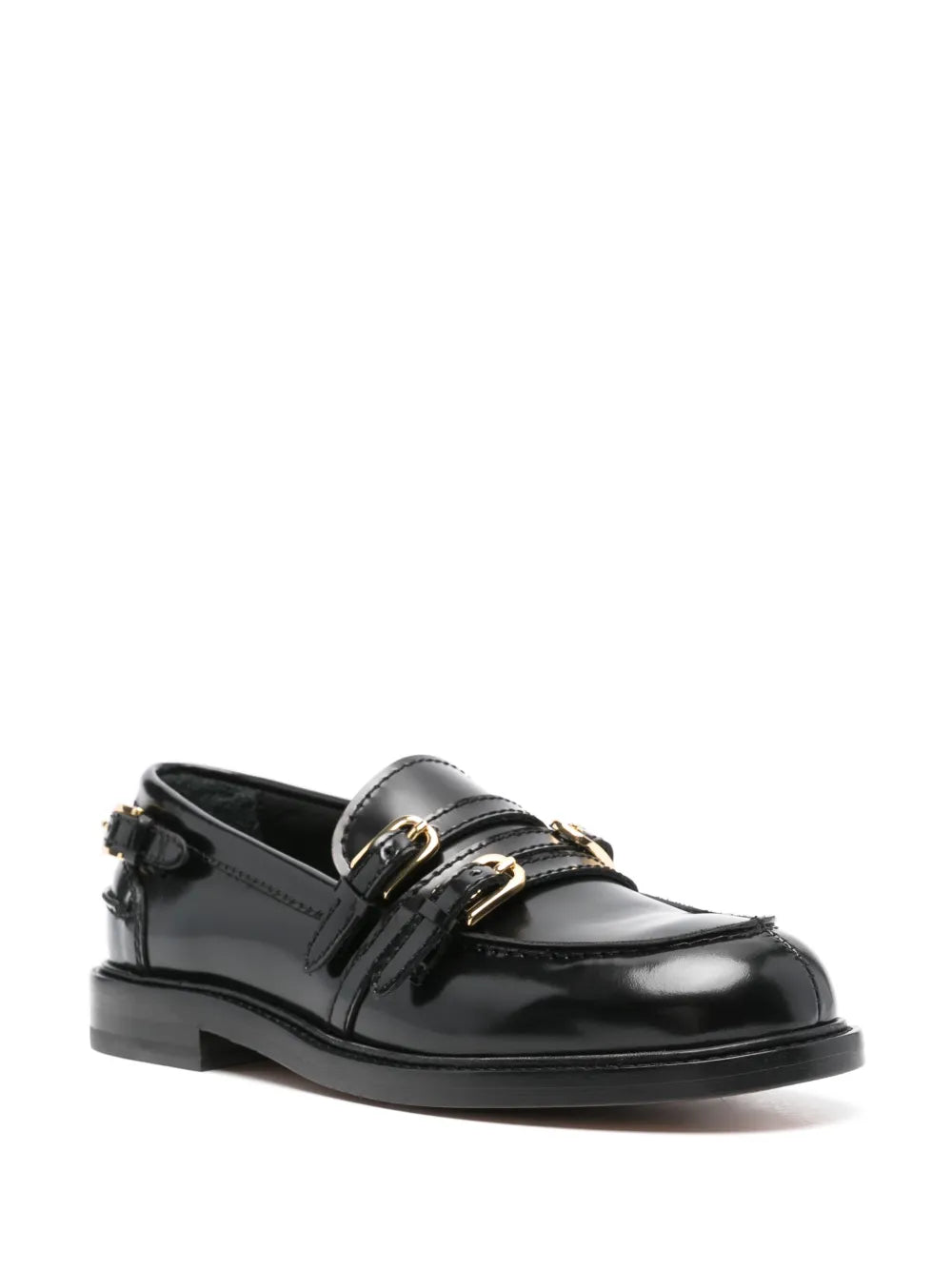 SANDRO buckle-embellished loafers