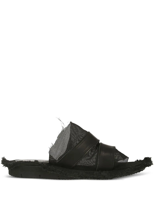 Yohji Yamamoto frayed layered sandals