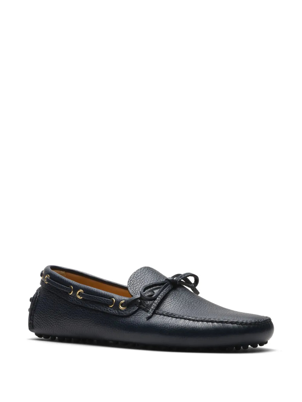 Car Shoe grained-leather driving shoes