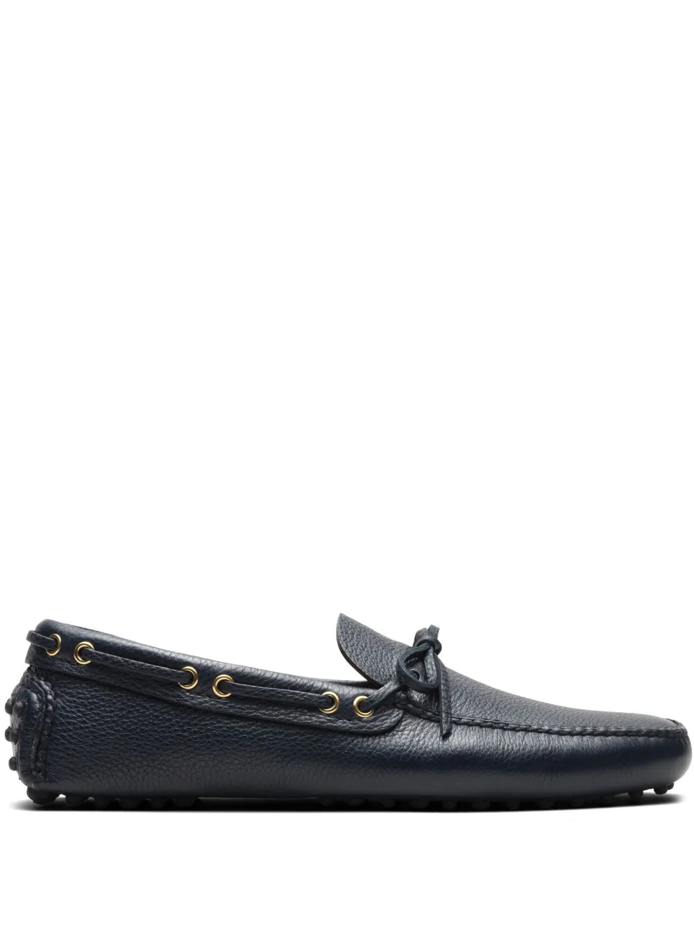 Car Shoe grained-leather driving shoes