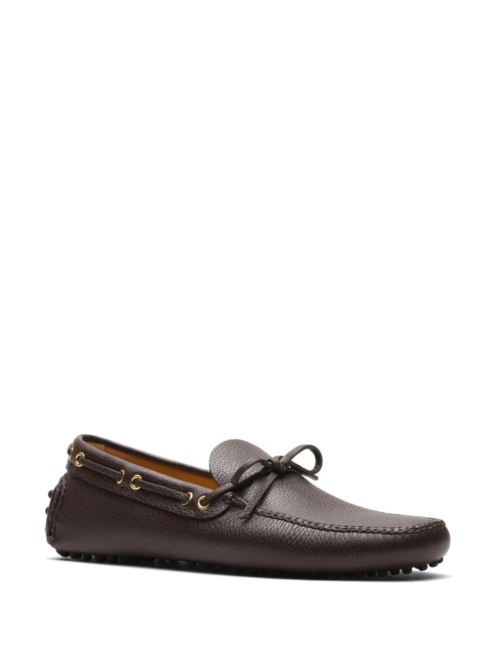 Car Shoe grained-leather driving shoes