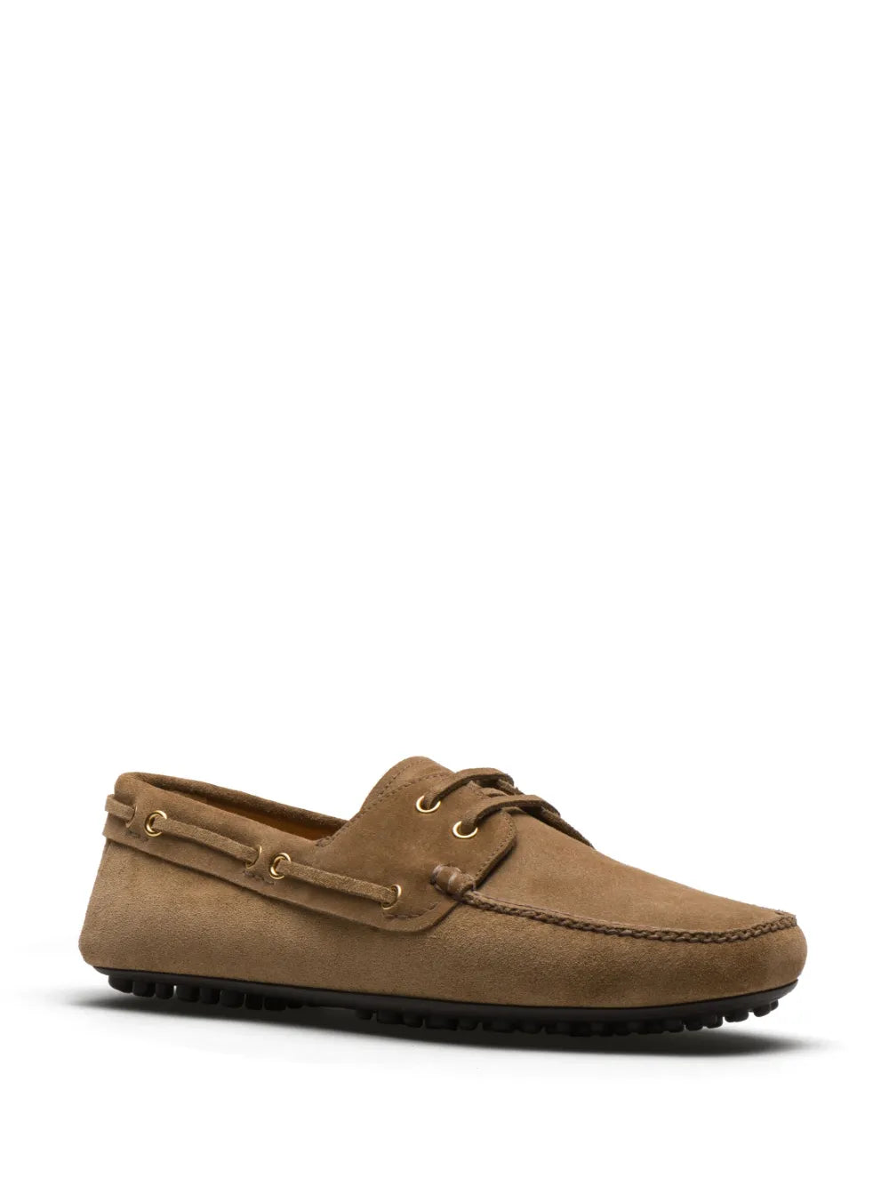 Car Shoe lace-up suede loafers