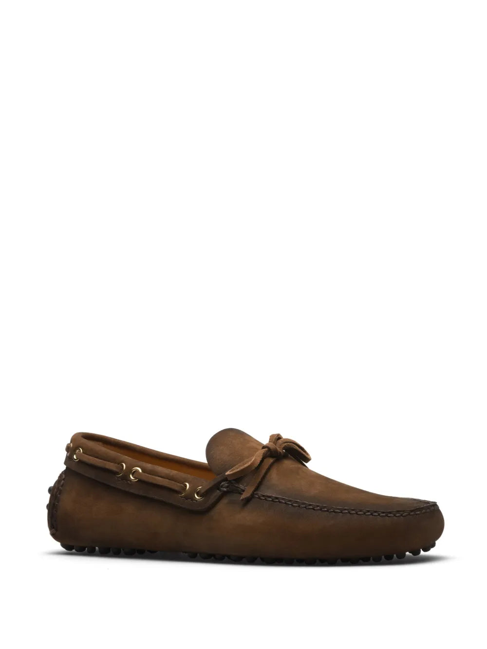Car Shoe bow-detail leather boat shoes