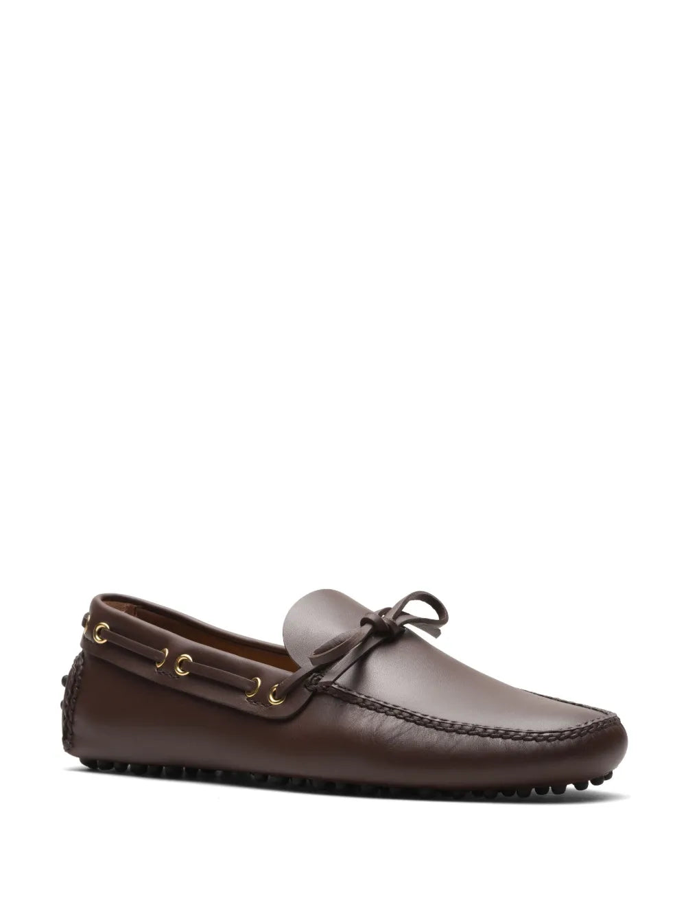Car Shoe Lux bow-detail leather boat shoes