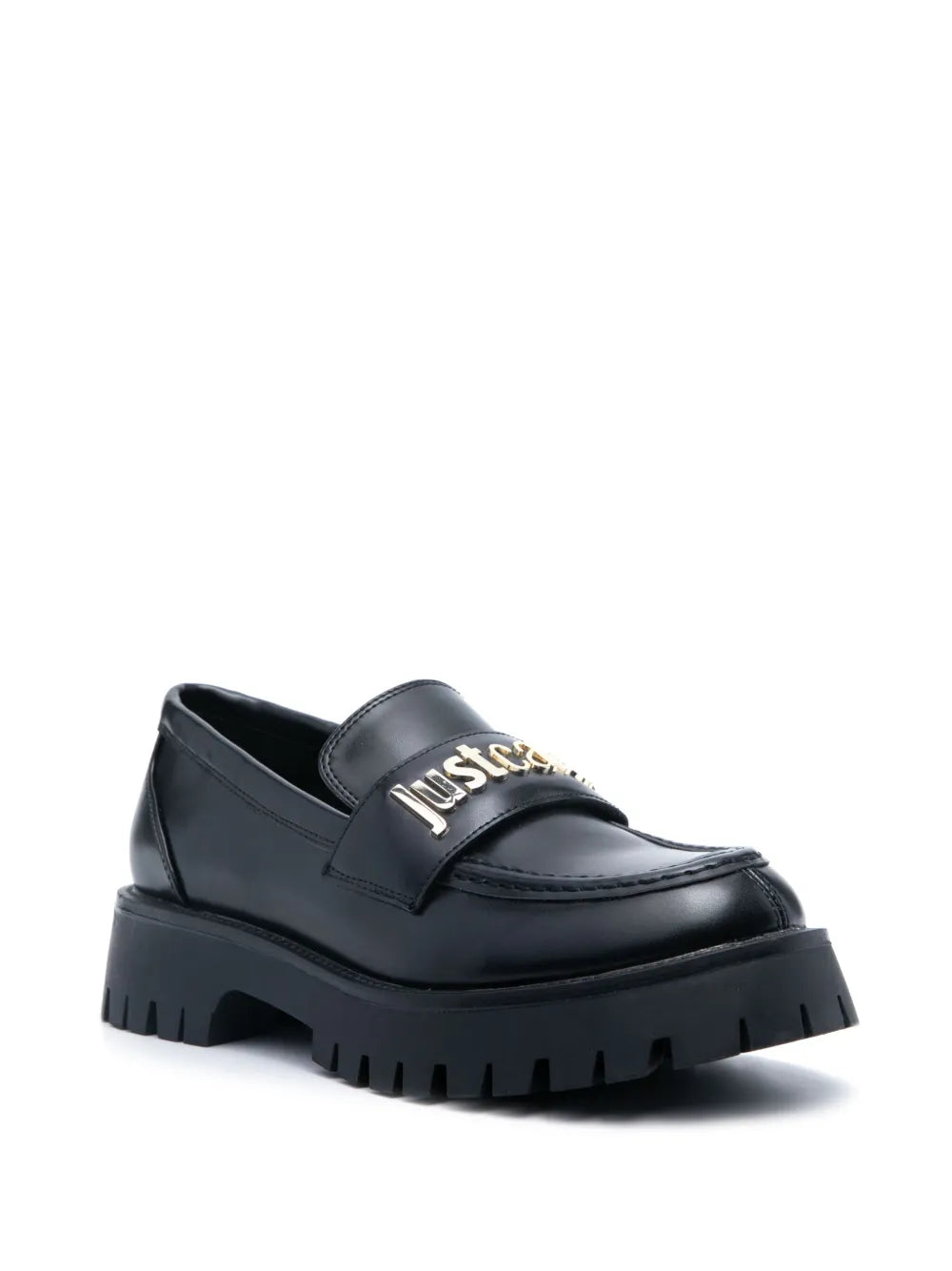 Just Cavalli logo-plaque loafers
