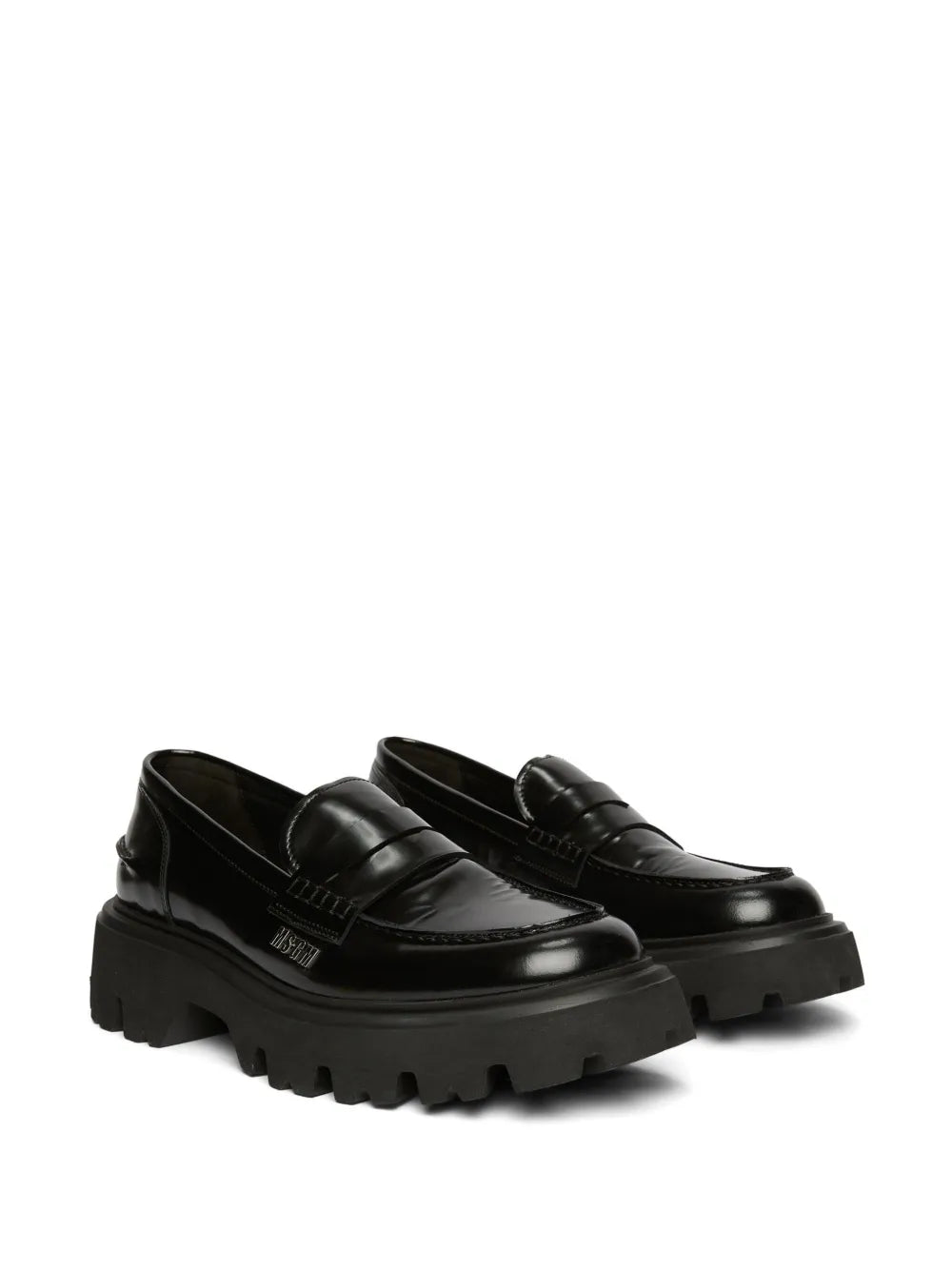 MSGM chunky eather penny loafers