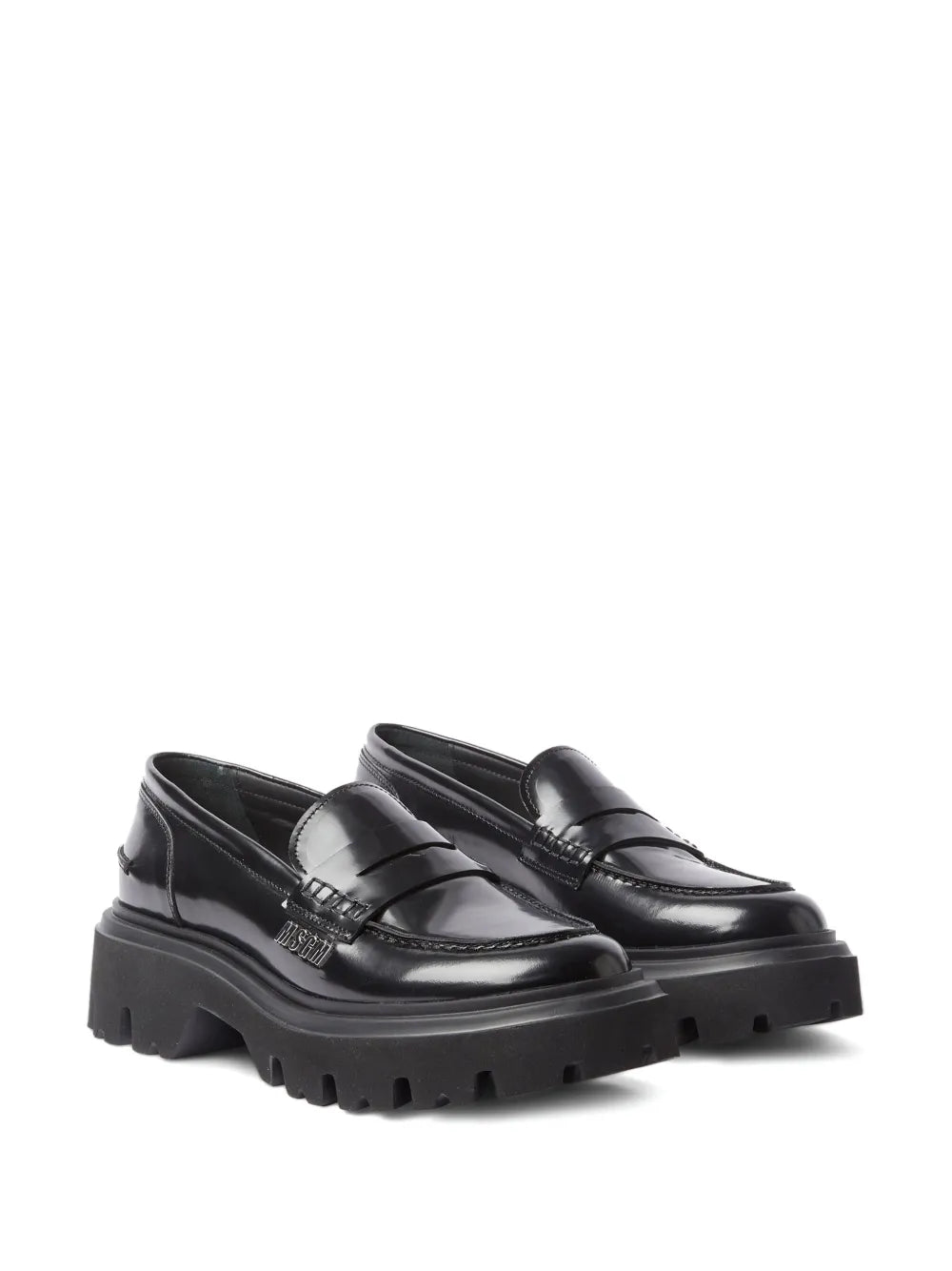 MSGM polished leather penny loafers