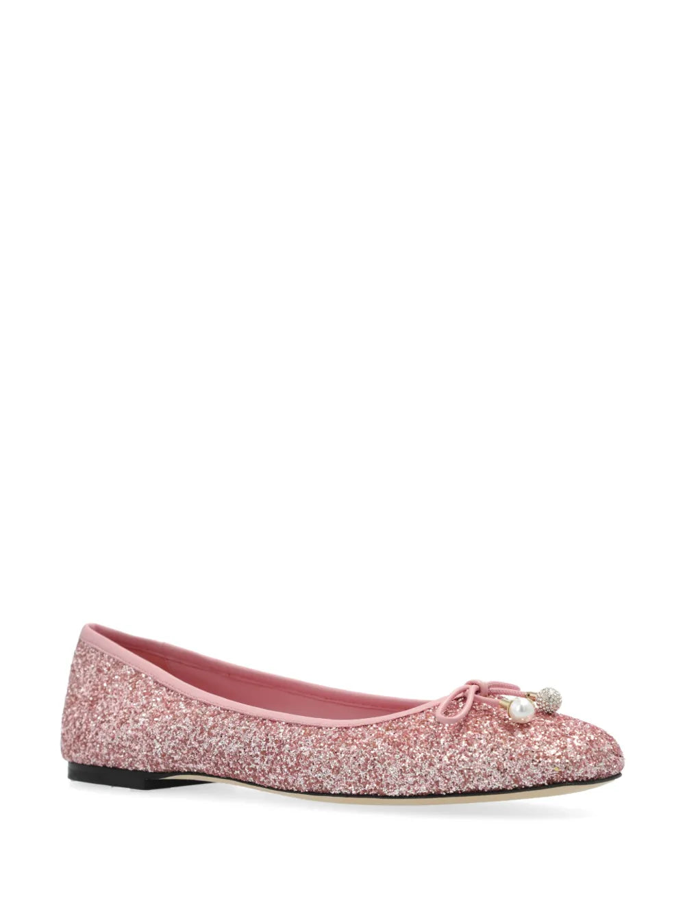 Jimmy Choo Elme glittered ballerina shoes