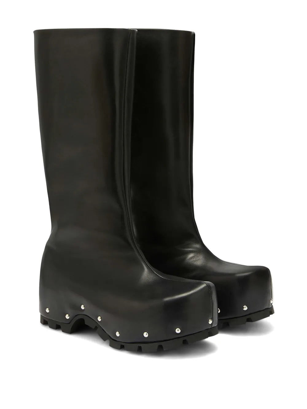 Jil Sander studded leather knee-high boots