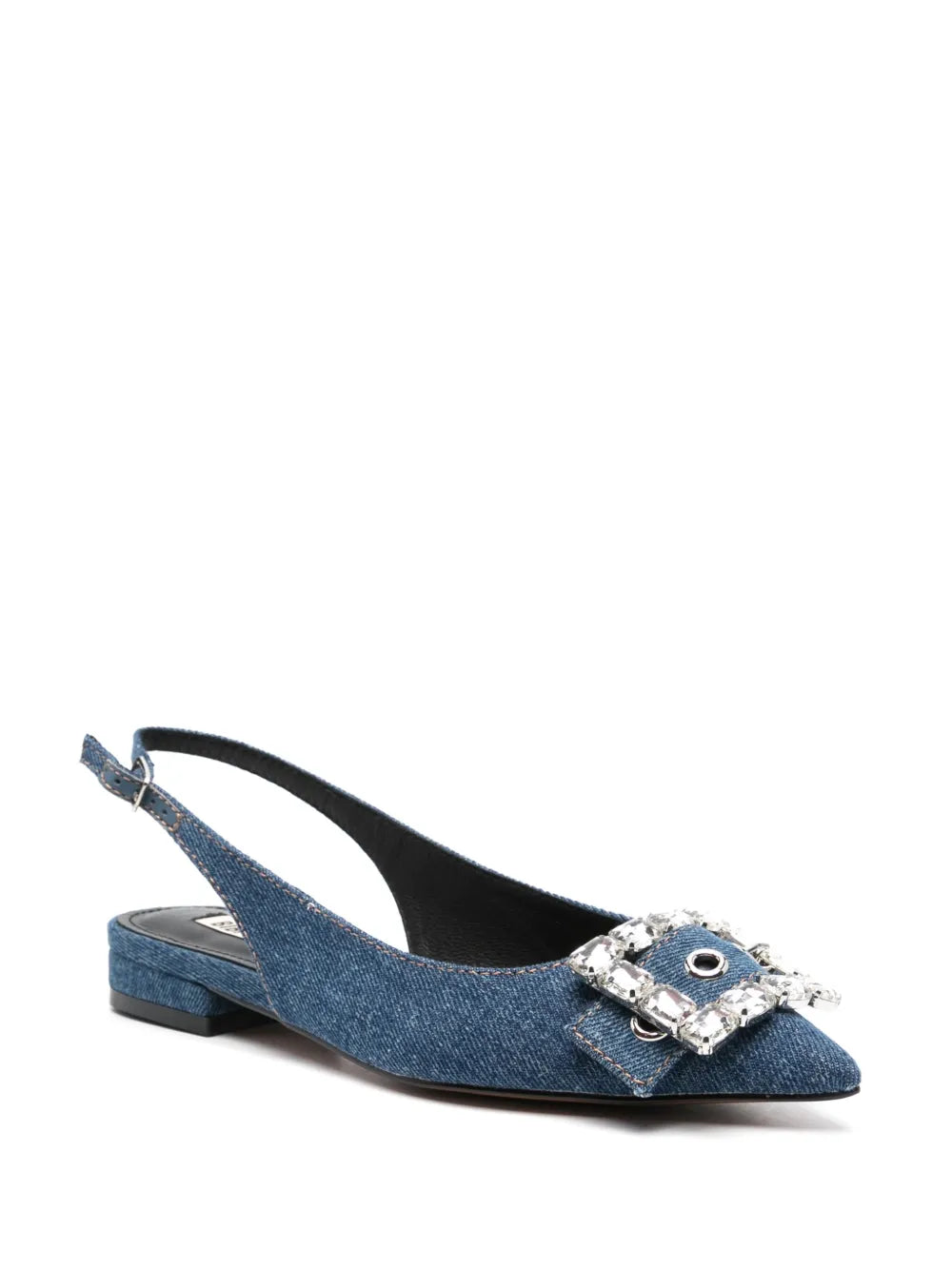 Bibi Lou Mia denim ballerina shoes