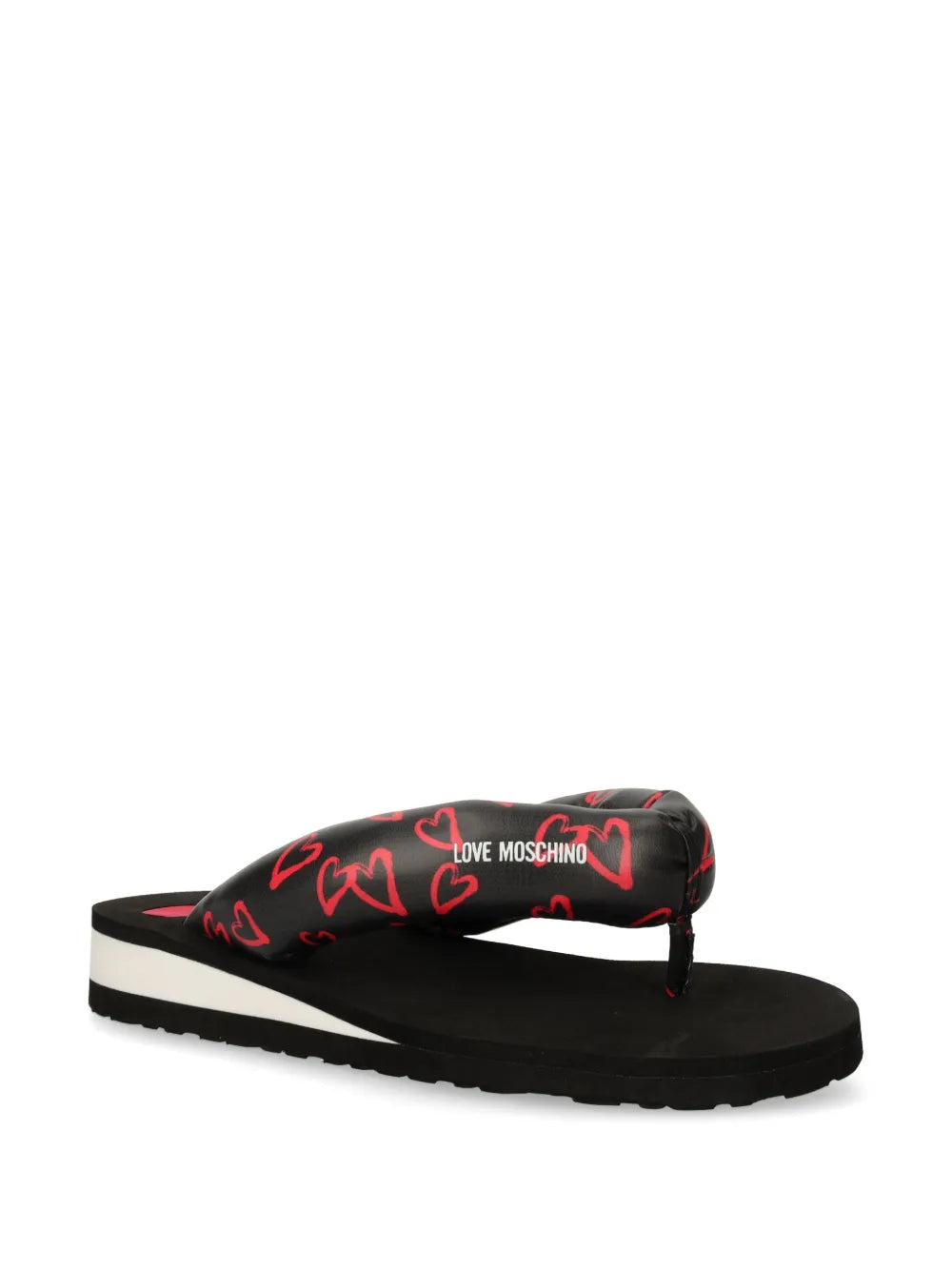 Love Moschino heart-print flip flops