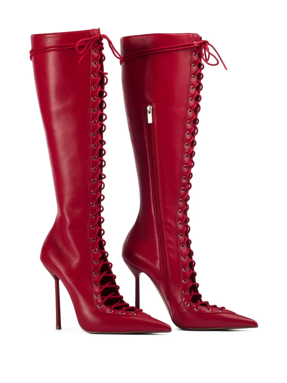 Le Silla Colette 120mm lace-up leather boots