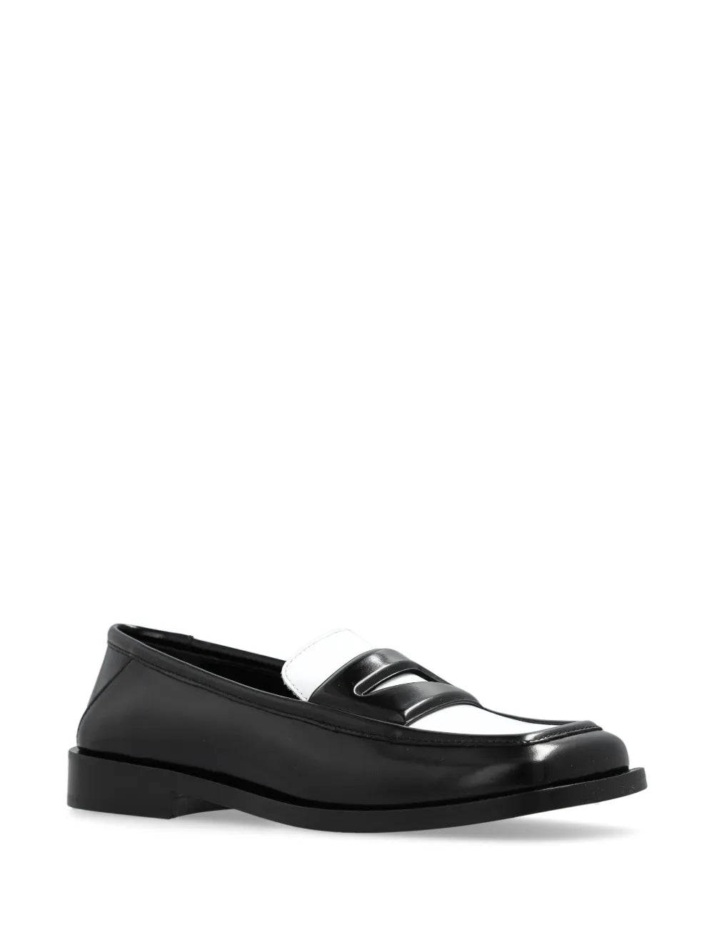 The Attico Amanda two-tone leather loafers