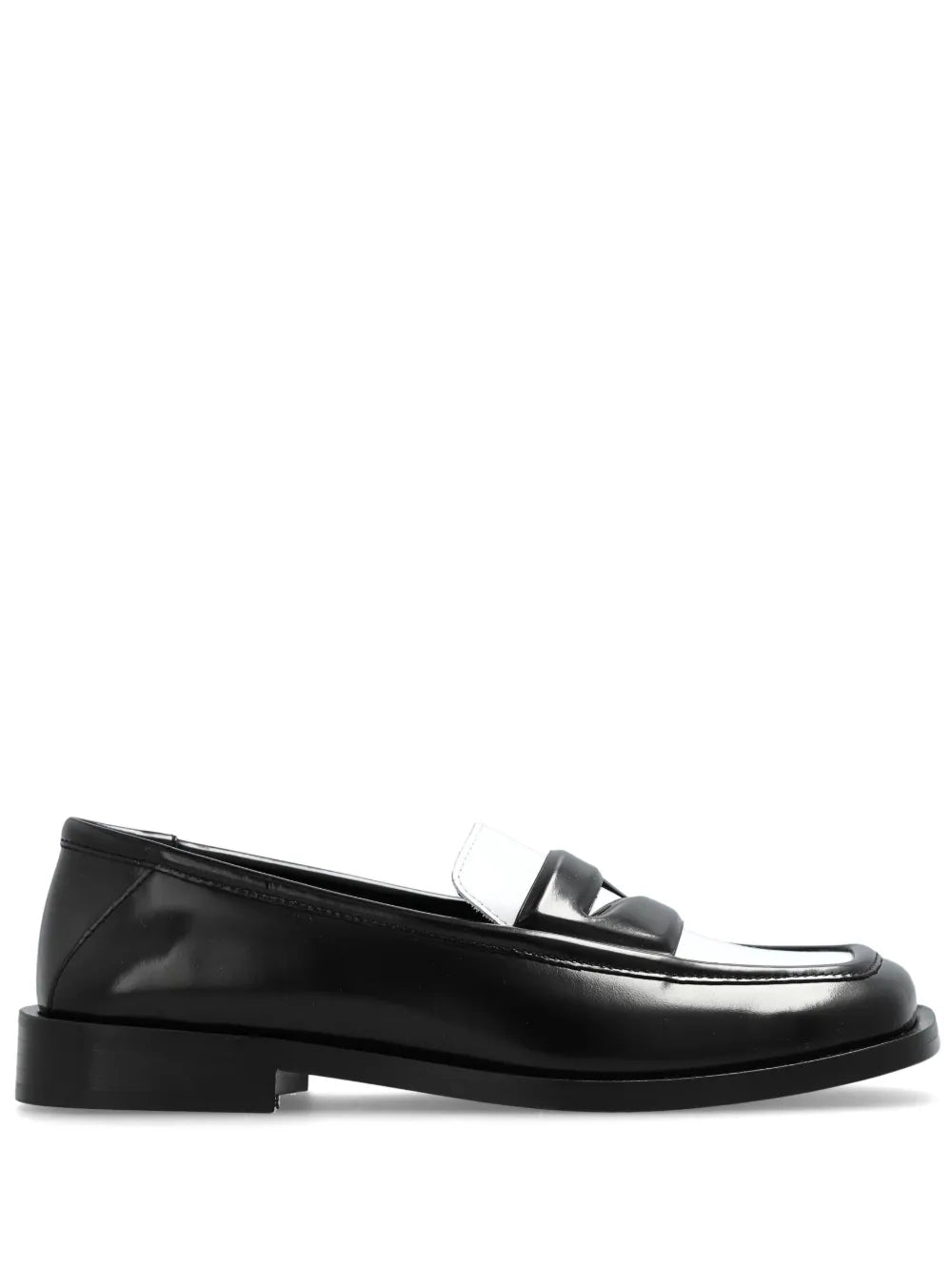 The Attico Amanda two-tone leather loafers