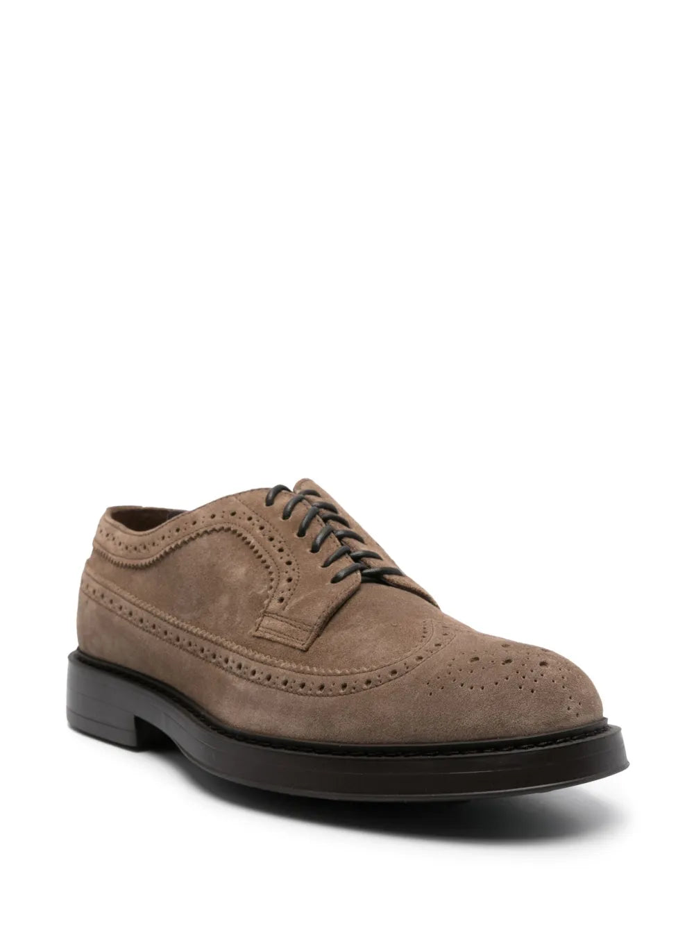 Doucal's lace-up suede brogues