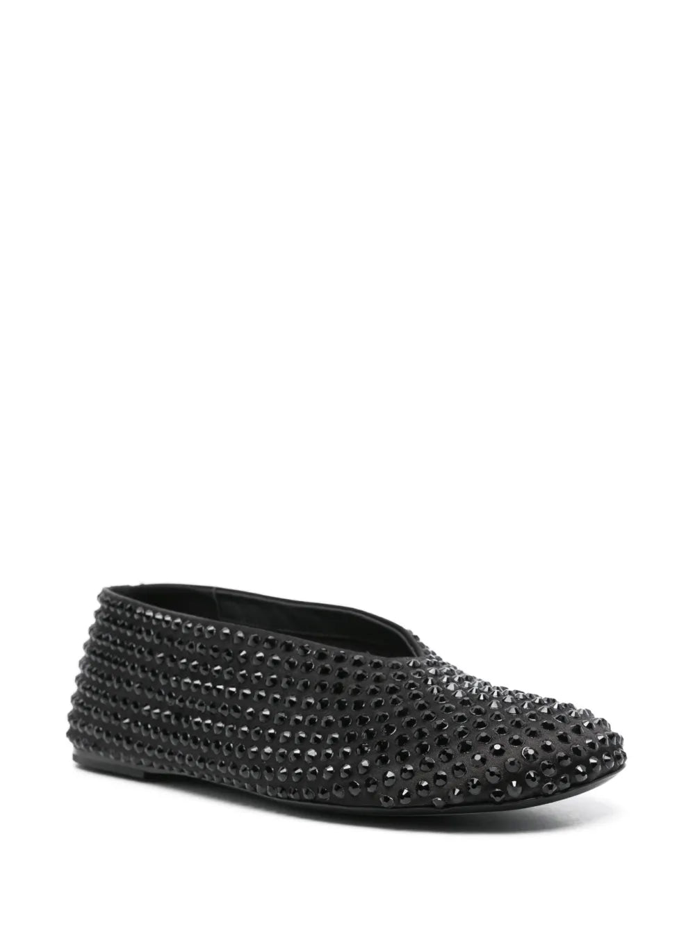 KHAITE Marcy crystal-emebellished ballerinas